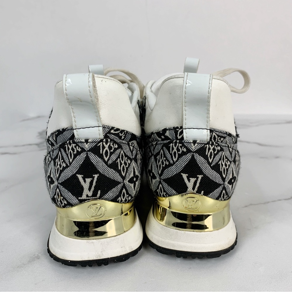Louis Vuitton Runaway Logo LV canvas Sneakers size 6.5 - Picture 4 of 8